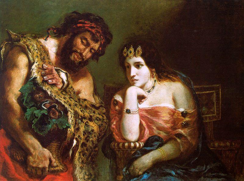 Eugene Delacroix Cleopatra and the Peasant Norge oil painting art